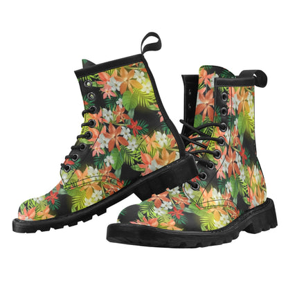 Amaryllis Pattern Print Design AL07 Women's Boots