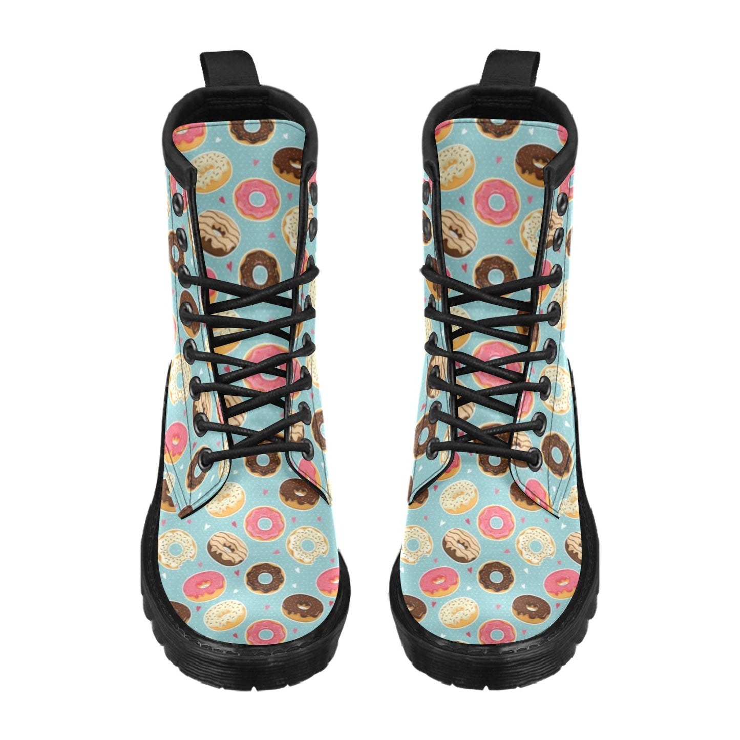 Donut Pattern Print Design DN04 Women's Boots