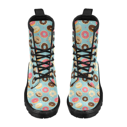 Donut Pattern Print Design DN04 Women's Boots
