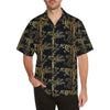 Tiger Gold Print Design LKS307 Men's Hawaiian Shirt