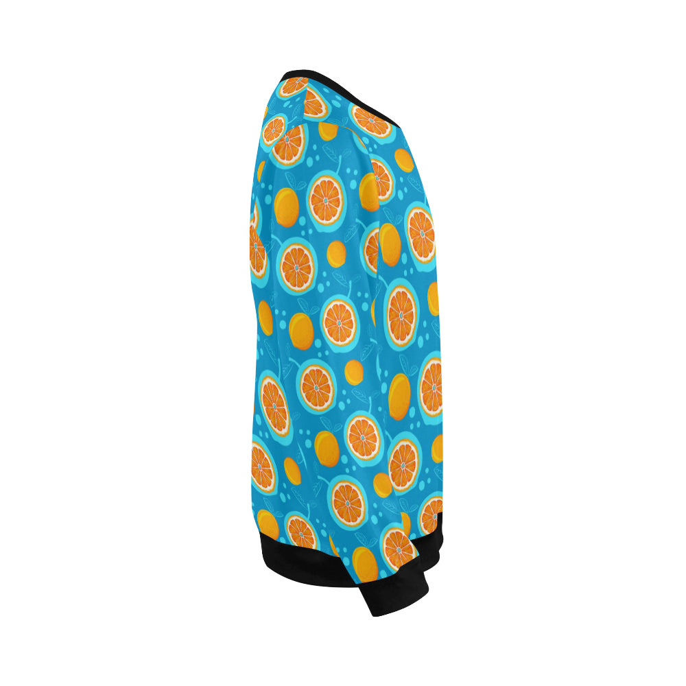 Grapefruit Pattern Print Design GF03 Men Long Sleeve Sweatshirt