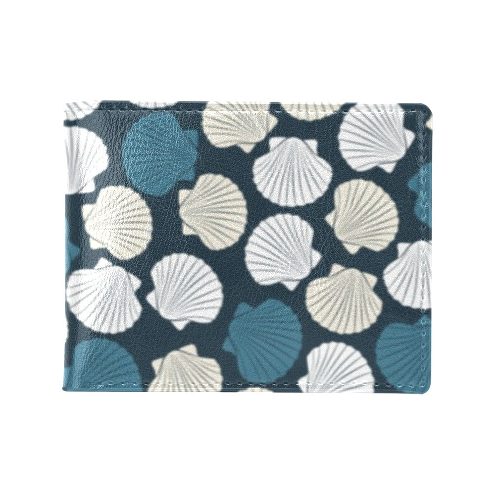 Seashell Print Design LKS3013 Men's ID Card Wallet
