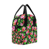 Pink Red Hibiscus Pattern Print Design HB023 Insulated Lunch Bag