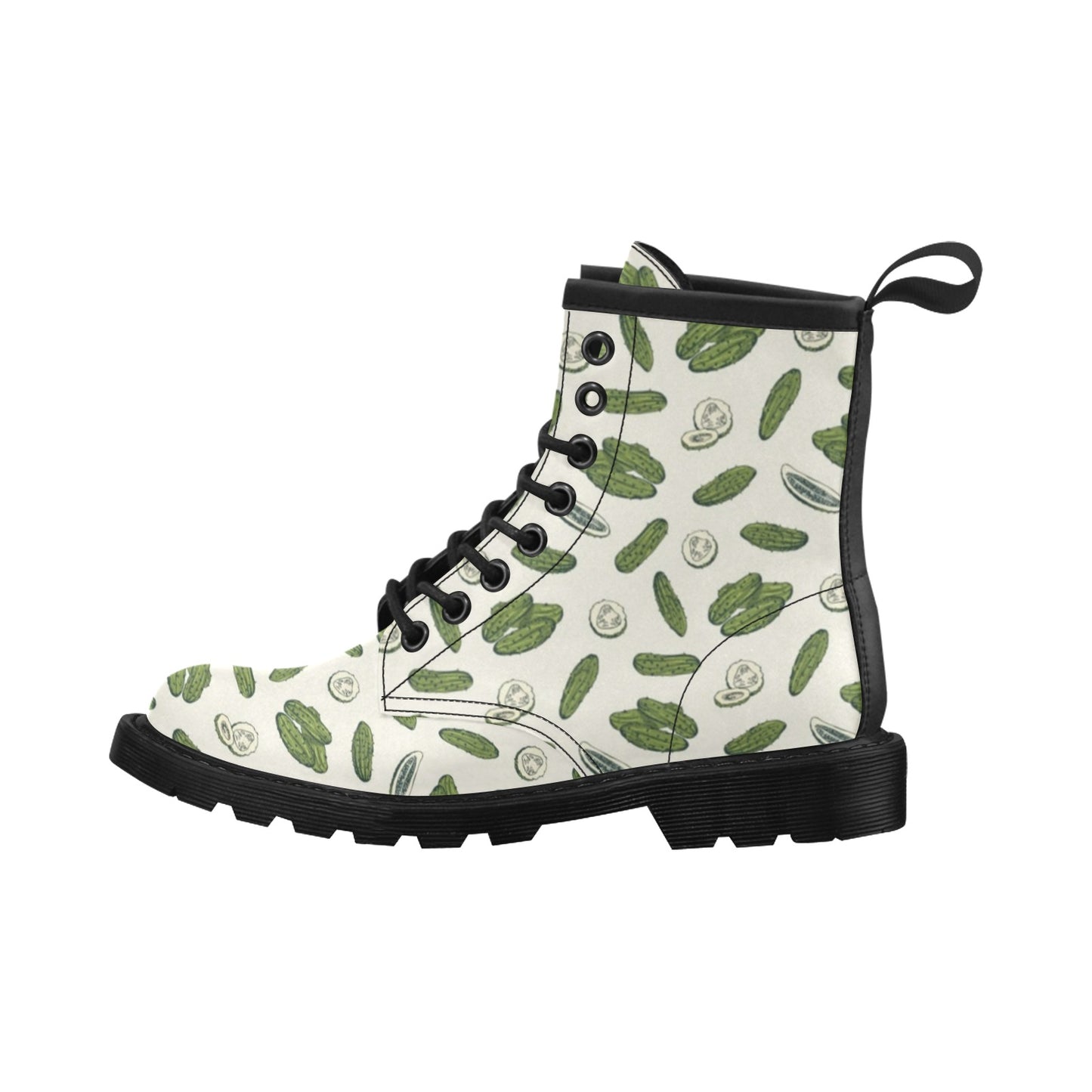 Cucumber Pattern Print Design CC05 Women's Boots