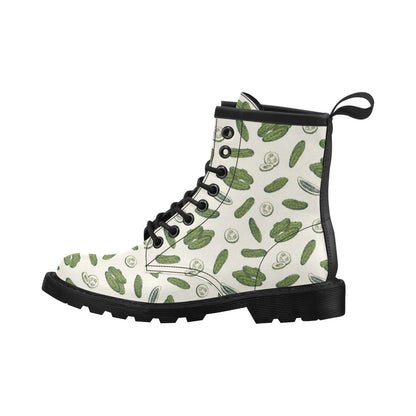 Cucumber Pattern Print Design CC05 Women's Boots
