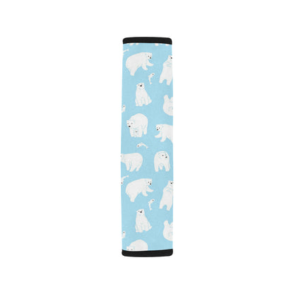 Polar Bear Pattern Print Design PB01 Car Seat Belt Cover