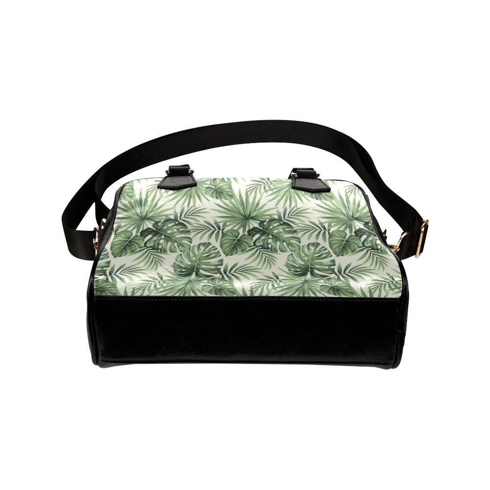 Palm Leaf Pattern Print Design A02 Shoulder Handbag
