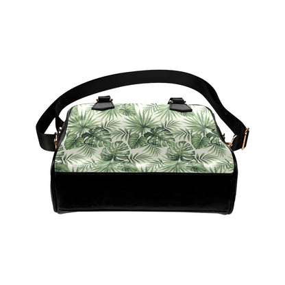 Palm Leaf Pattern Print Design A02 Shoulder Handbag