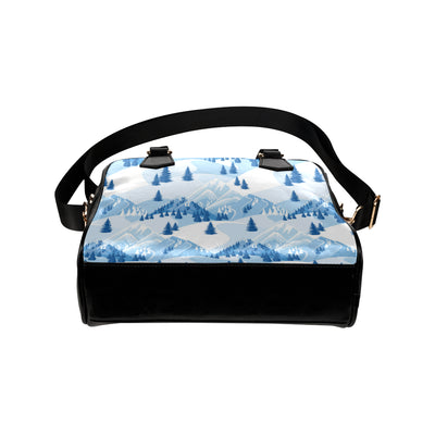 Mountain Pattern Print Design 03 Shoulder Handbag