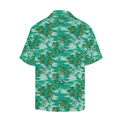 Palm Tree Pattern Print Design A01 Men's Hawaiian Shirt