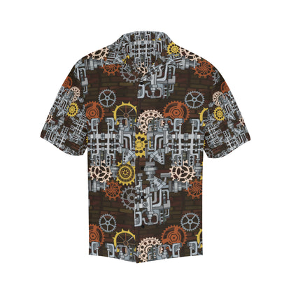 Mechanic Pattern Print Design 04 Men's Hawaiian Shirt