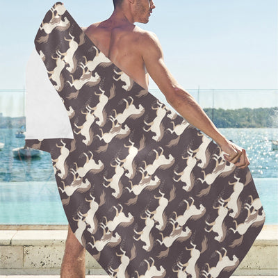 Horse Print Design LKS304 Beach Towel 32" x 71"