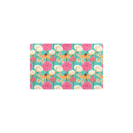 Summer Floral Pattern Print Design SF07 Kitchen Mat