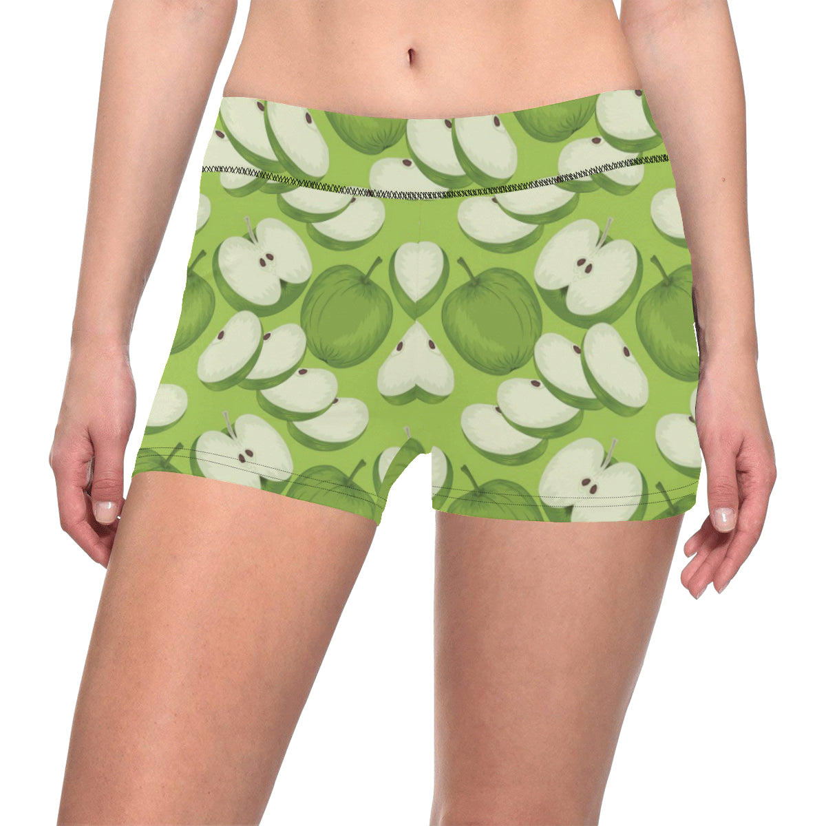 Apple Pattern Print Design AP010 Yoga Shorts