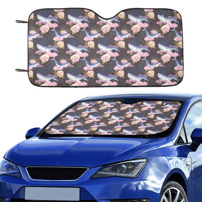 Blue Whale Print Design LKS401 Car front Windshield Sun Shade