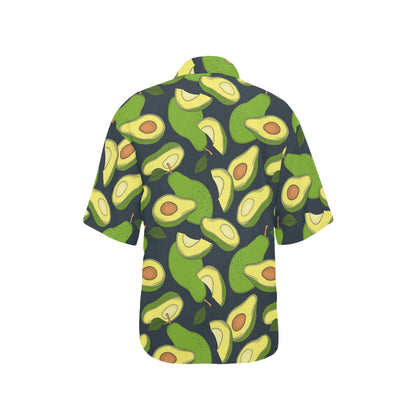 Avocado Pattern Print Design AC013 Women's Hawaiian Shirt