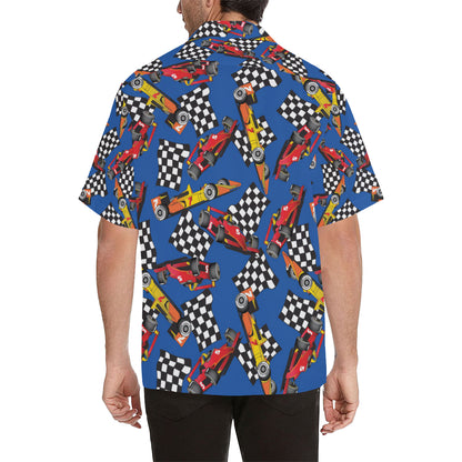 Racing Pattern Print Design A01 Men's Hawaiian Shirt
