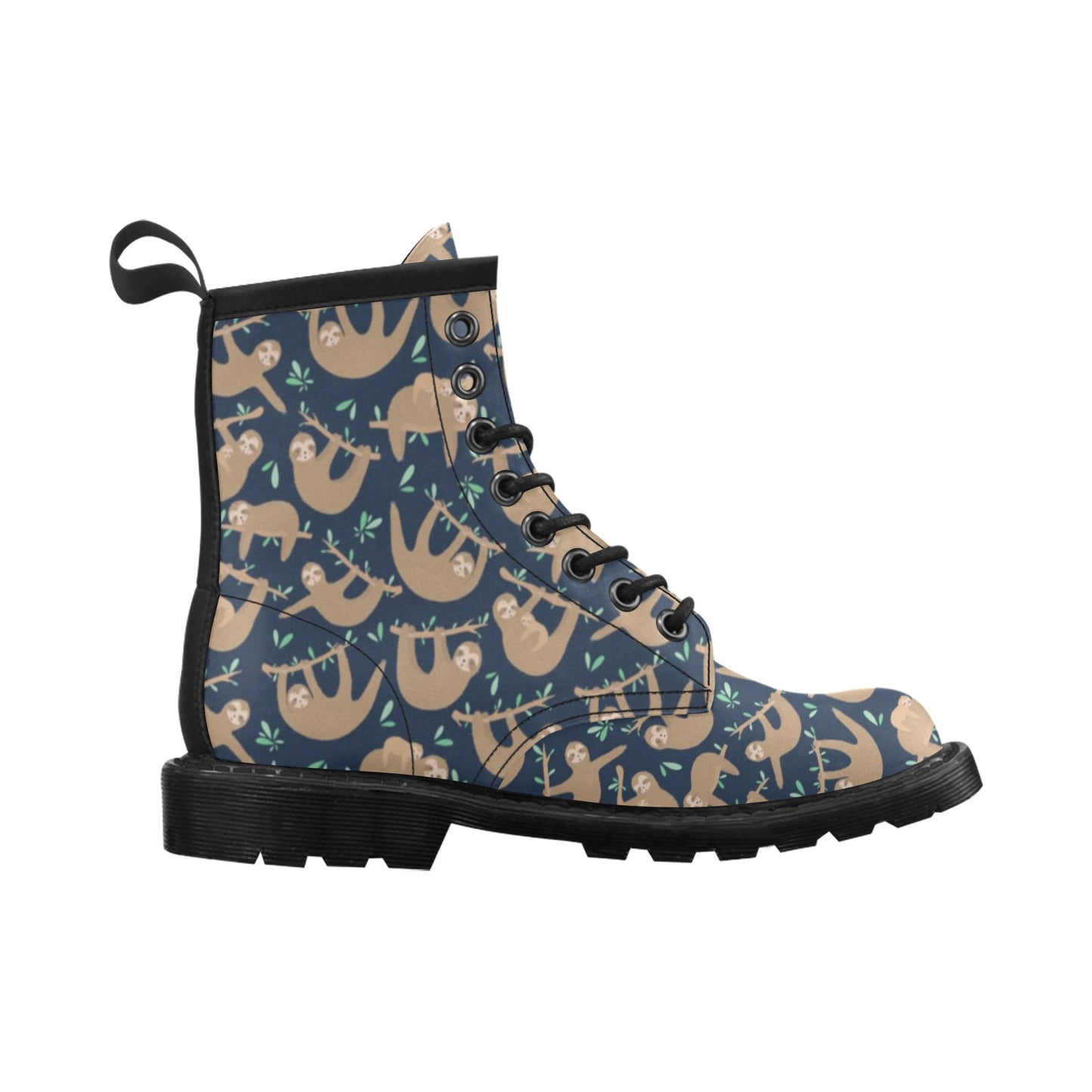 Sloth Print Design LKS307 Women's Boots