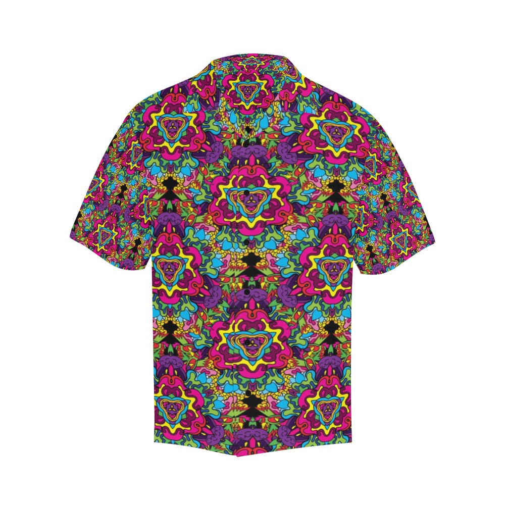 Trippy Print Design LKS303 Men's Hawaiian Shirt