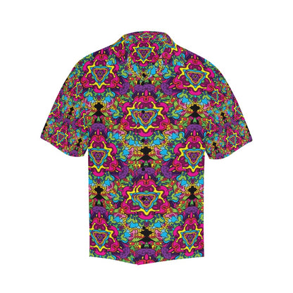 Trippy Print Design LKS303 Men's Hawaiian Shirt