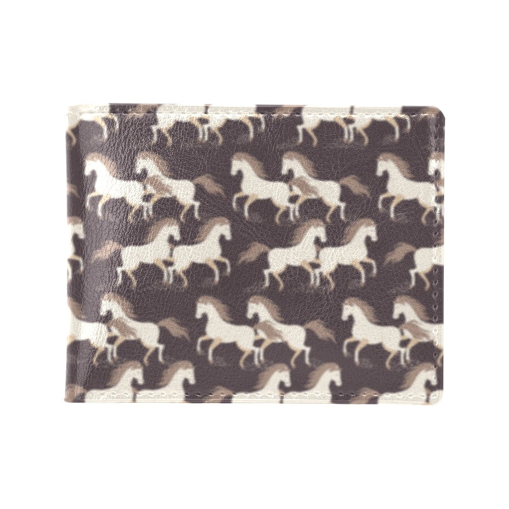 Horse Print Design LKS304 Men's ID Card Wallet