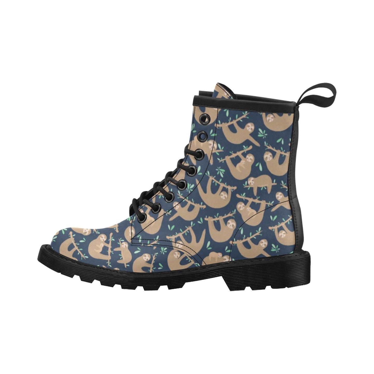 Sloth Print Design LKS307 Women's Boots