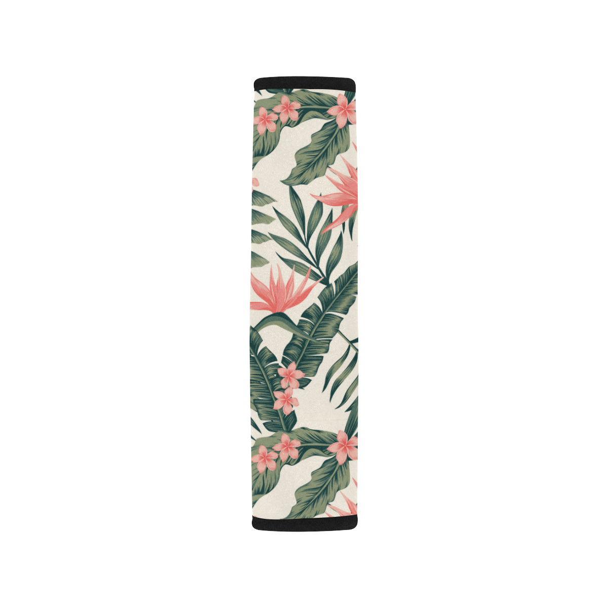 Tropical Flower Palm Leaves Car Seat Belt Cover
