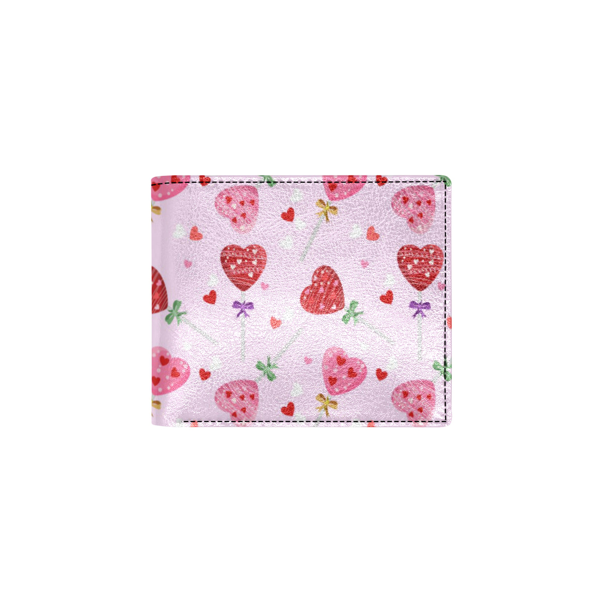 Lollipop Pattern Print Design LL07 Men's ID Card Wallet