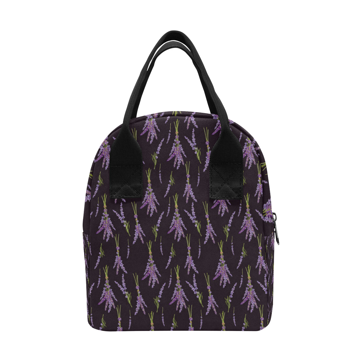 Lavender Pattern Print Design LV05 Insulated Lunch Bag