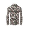 Butterfly Flower Pattern Print Design 07 Men's Long Sleeve Shirt