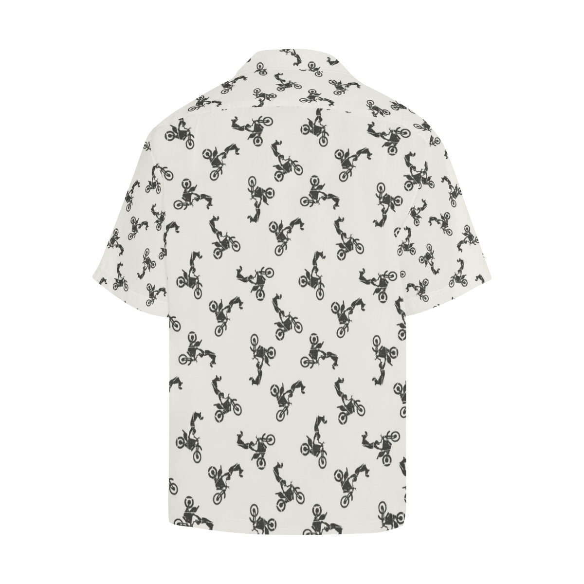 Motocross Pattern Print Design 03 Men's Hawaiian Shirt