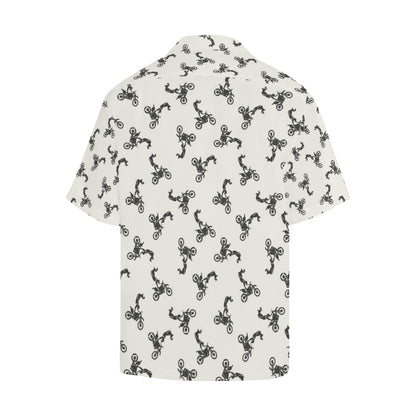 Motocross Pattern Print Design 03 Men's Hawaiian Shirt