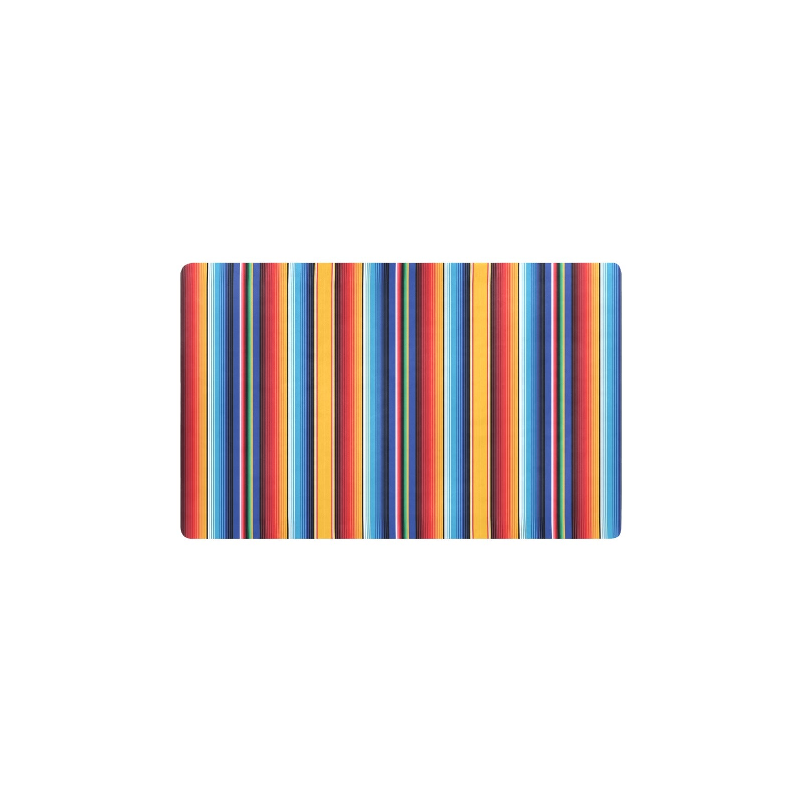 Mexican Blanket Stripe Print Pattern Kitchen Mat