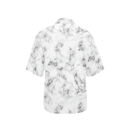 Marble Pattern Print Design 01 Women's Hawaiian Shirt