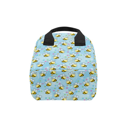 Bee Pattern Print Design BEE03 Insulated Lunch Bag