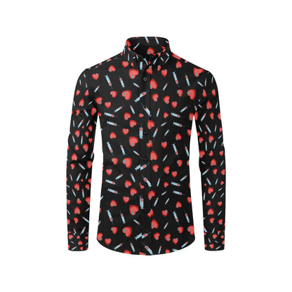 Phlebotomist Medical Concept Men's Long Sleeve Shirt