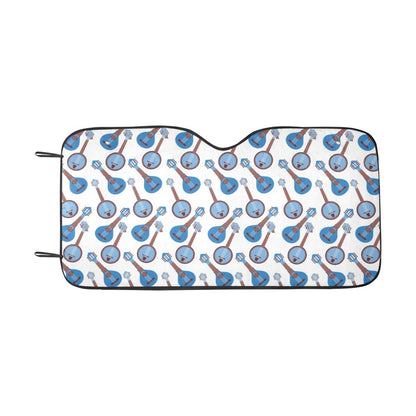 Banjo Print Design LKS401 Car front Windshield Sun Shade