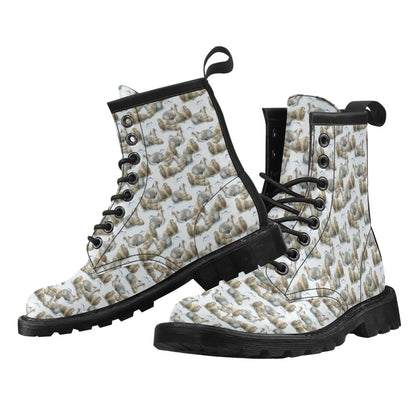 Walrus Print Design LKS401 Women's Boots