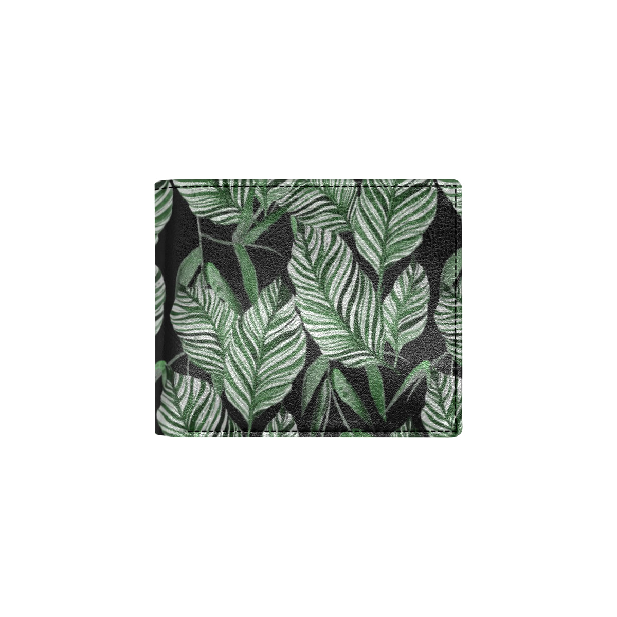Palm Leaves Pattern Print Design PL09 Men's ID Card Wallet