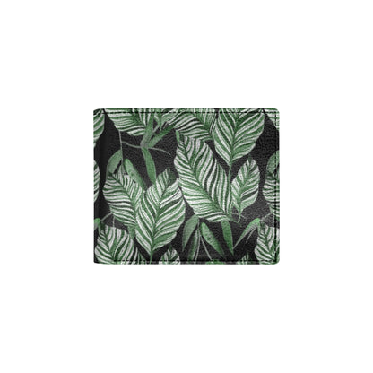 Palm Leaves Pattern Print Design PL09 Men's ID Card Wallet