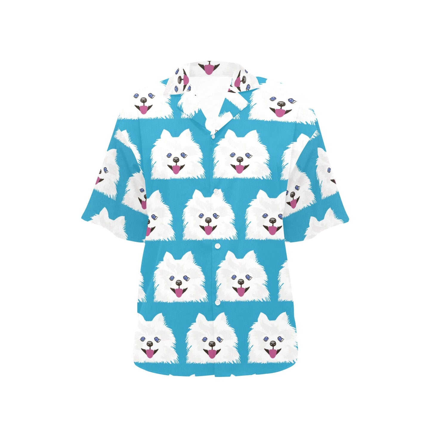 Pomeranians Pattern Print Design A05 Women's Hawaiian Shirt