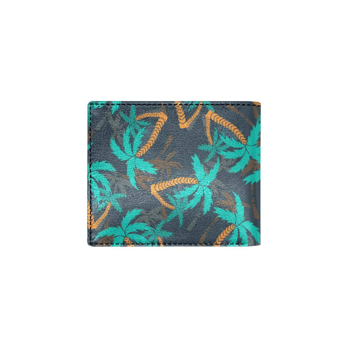 Palm Tree Pattern Print Design PT01 Men's ID Card Wallet