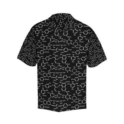 Chemical Pattern Print Design 02 Men's Hawaiian Shirt