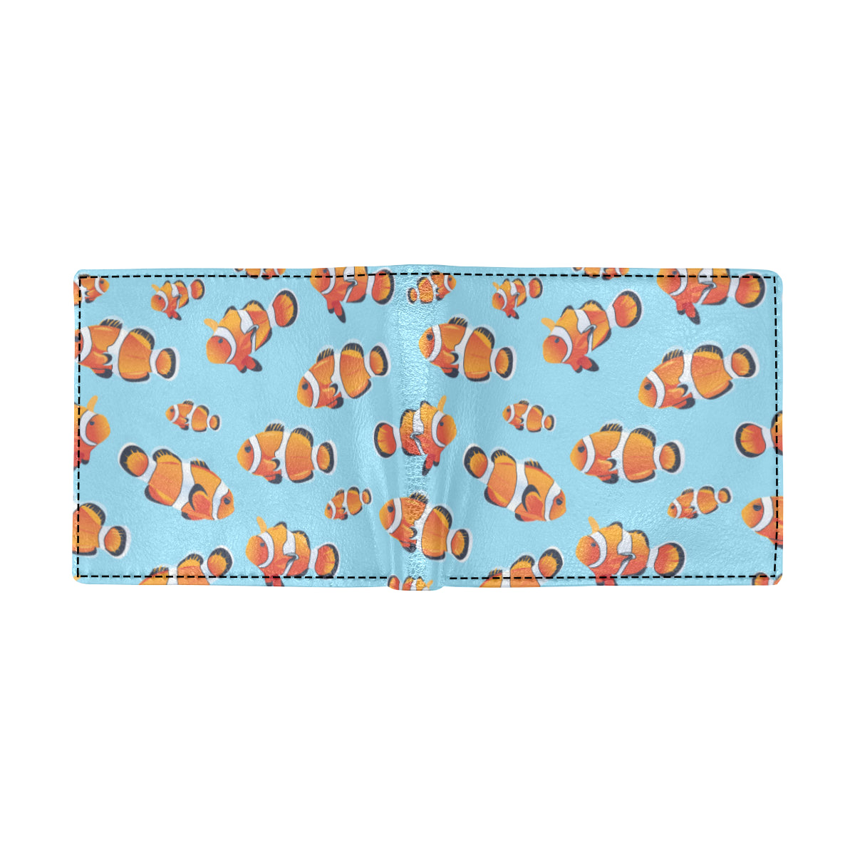 Clownfish Pattern Print Design 01 Men's ID Card Wallet