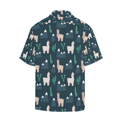 Llama Pattern Print Design 06 Men's Hawaiian Shirt