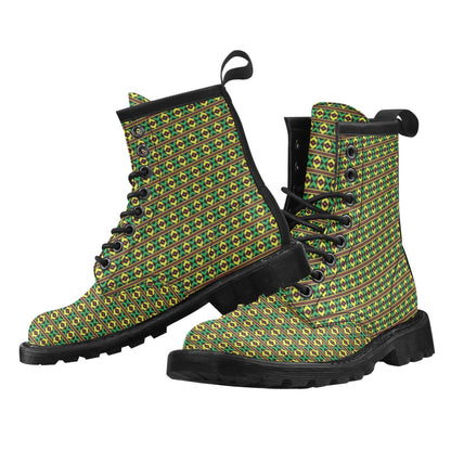African Geometric Print Pattern Women's Boots