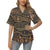 Gold African Design Women's Hawaiian Shirt