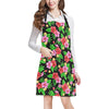 Pink Red Hibiscus Pattern Print Design HB023 Apron with Pocket