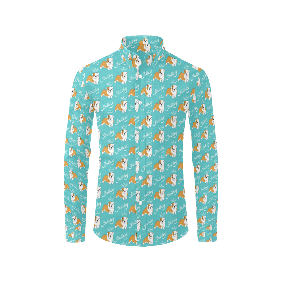 Bulldogs Pattern Print Design 05 Men's Long Sleeve Shirt