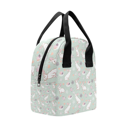 Rabbit Pattern Print Design RB011 Insulated Lunch Bag
